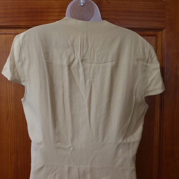 Giorgio Armani Vintage 1980s Cream Ruched Jacket + Mini Skirt Set – Rare Designe - Picture 5 of 16